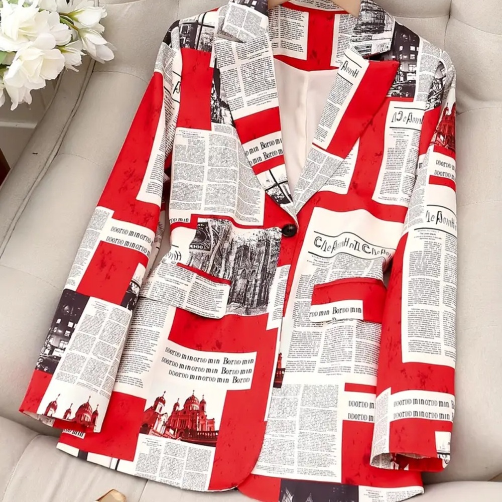Newspaper Blazer
XL & 2X currently available